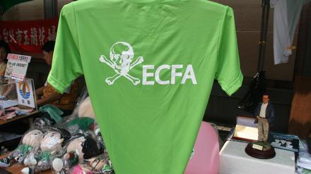 T-Shirt auf einer Anti-Ecfa-Demonstration.