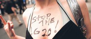 Protest. Der G-20-Gipfel in Toronto am Wochenende stieß nicht bei jedem auf Gegenliebe. 