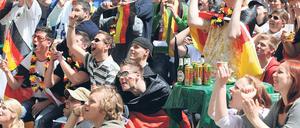 Viele Fans greifen bei der laufenden Fußball-WM wieder zur Bierdose.