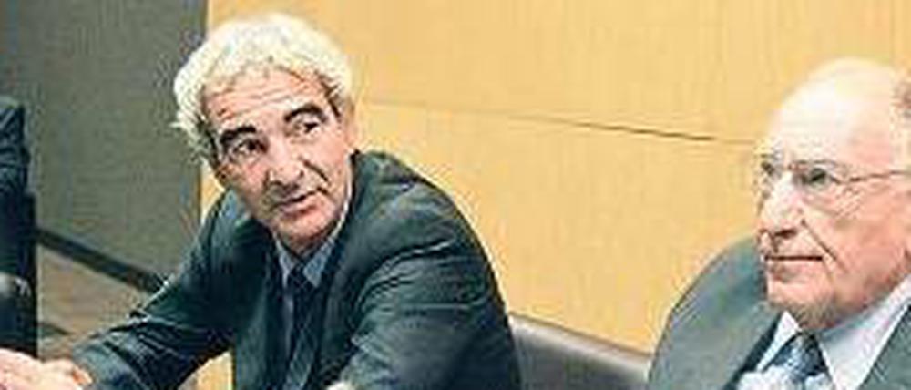 Vorgeladen. Frankreichs Ex-Nationaltrainer Raymond Domenech und Ex-Verbandspräsident