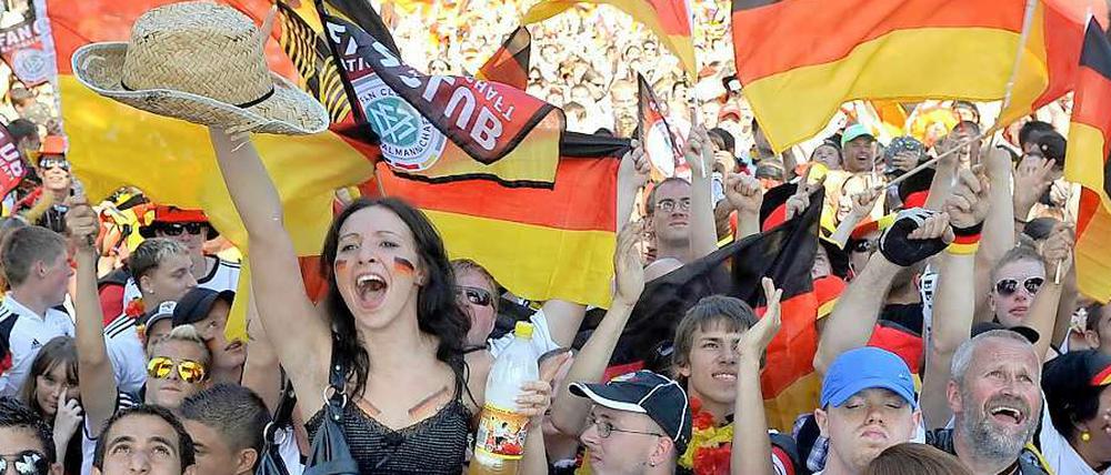 Überwältigender Jubel auf der Fanmeile.