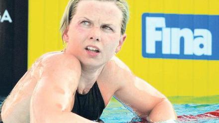 Signale vom Körper. Britta Steffen ist seit Monaten krank. Foto: dpa