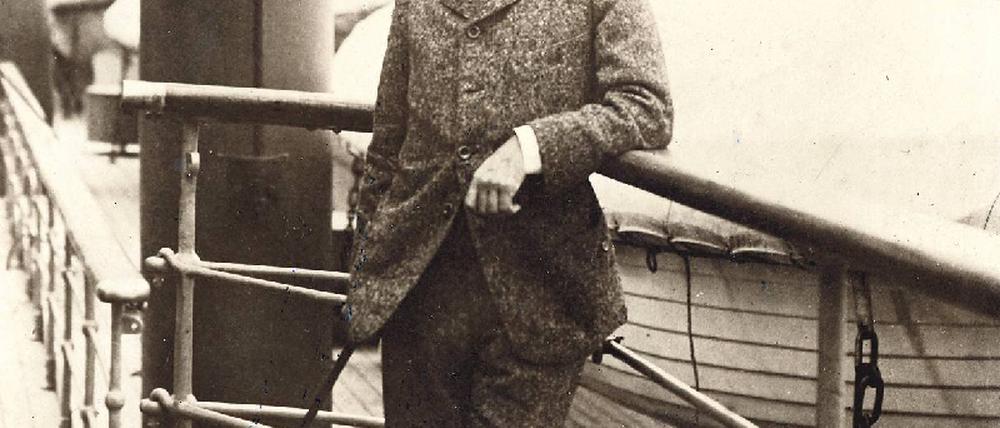 Zwischen den Welten. Gustav Mahler auf seiner letzten Passage zwischen Amerika und Europa. Der Komponist wurde am 7. Juli 1860 geboren.