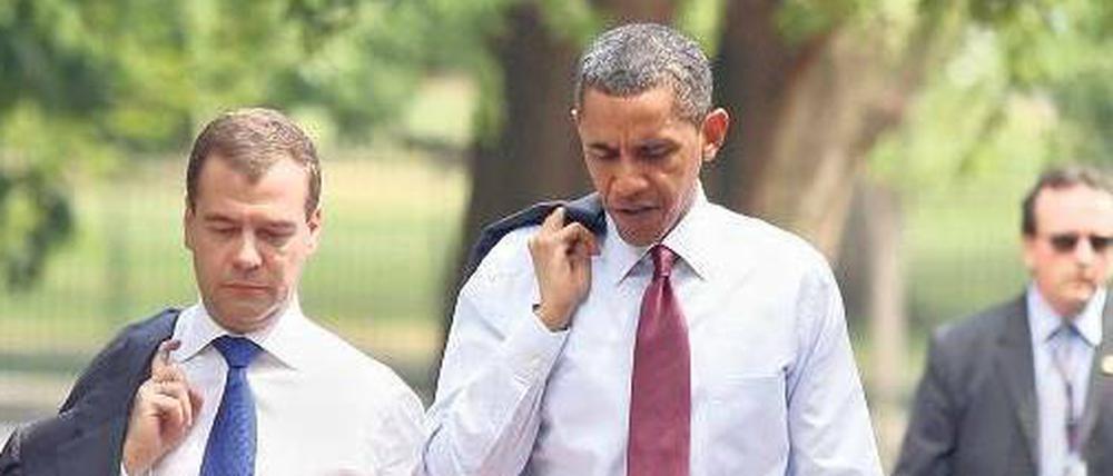 Erst vergangene Woche war Medwedew bei Obama zu Gast.