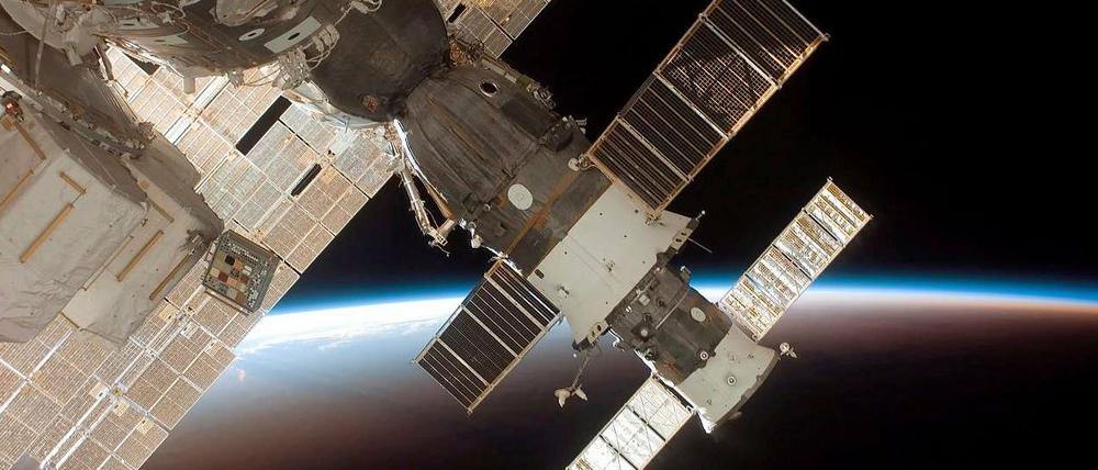 So sollte die "Progress 38" nach einem erfolgreichen Docking-Manöver an der ISS sitzen.