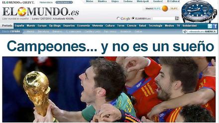 Kein Traum. Spanien ist erstmals Weltmeister.
