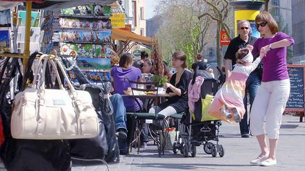 Bergmannstraße in Kreuzberg: Auf der Bergmannstraße tobt das Leben.