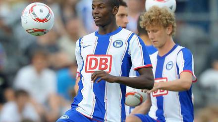 Training am Ball: Adrian Ramos (l) und Fabian Lustenberger.