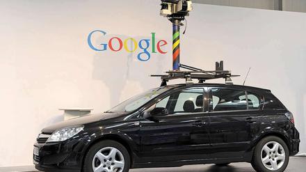 Ein Fahrzeug des Google-Projekts "Street View".