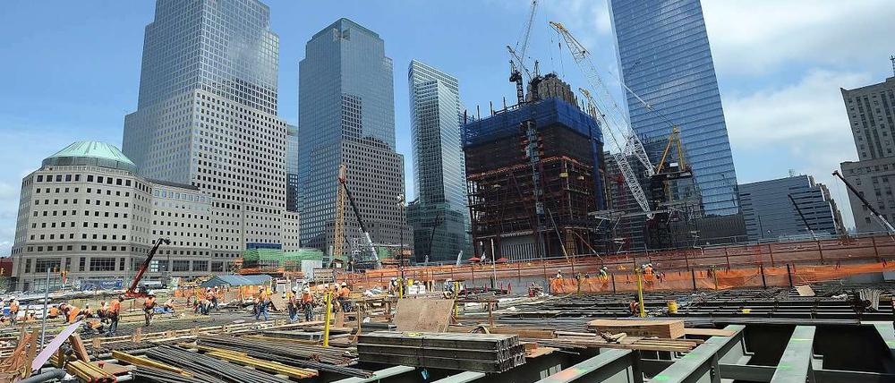 Baustelle am Ground Zero in New York.