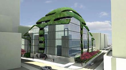 Wollte jemand in der Friedrichstraße ein Reihenhäuschen bauen, müsste er mindestens zwei Millionen Euro allein für das Grundstück bezahlen. Wohin aber mit dem Garten, wenn man in die Höhe bauen muss? Aufs Dach! 