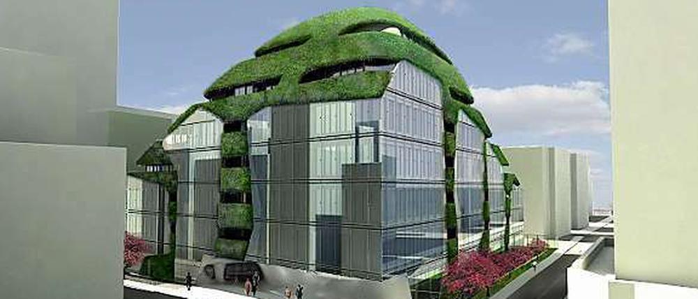 Wollte jemand in der Friedrichstraße ein Reihenhäuschen bauen, müsste er mindestens zwei Millionen Euro allein für das Grundstück bezahlen. Wohin aber mit dem Garten, wenn man in die Höhe bauen muss? Aufs Dach! 