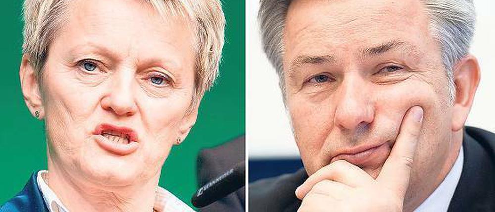 Renate Künast (Grüne) und Klaus Wowereit (SPD): Konkurrenten oder künftiges Traumpaar der Berliner Politik? 