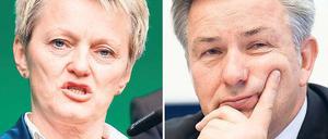 Renate Künast (Grüne) und Klaus Wowereit (SPD): Konkurrenten oder künftiges Traumpaar der Berliner Politik? 