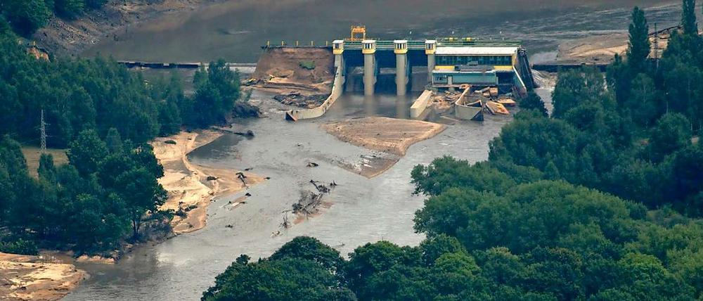 Nach dem Dammbruch nahe Radomierzyce in Polen wurden unter anderem Teile der Stadt Görlitz überschwemmt.