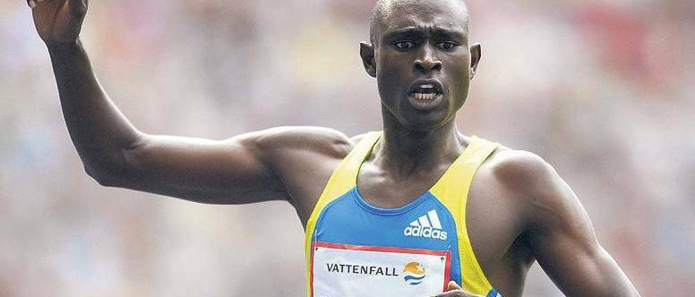 Der Höhepunkt. In Berlin lief David Rudisha Weltrekord über 800 Meter. Foto: ddp