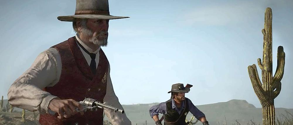 Auf der Jagd. Szene aus "Red Dead Redemption".
