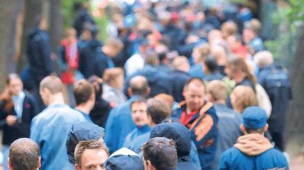 Schlangestehen für Union