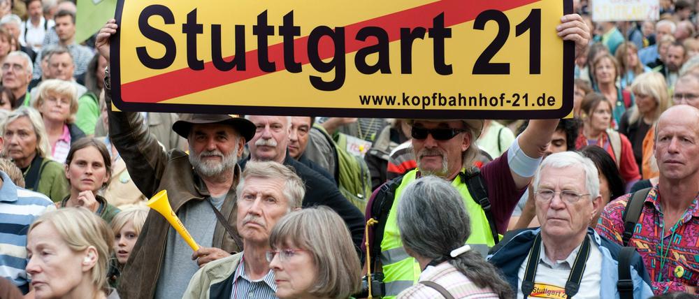 Die Proteste in Stuttgart gehen weiter.
