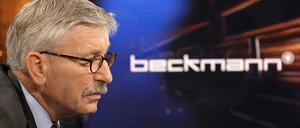 Nach der offiziellen Buchvorstellung verteidigt Sarrazin seine Thesen im TV-Talk. 