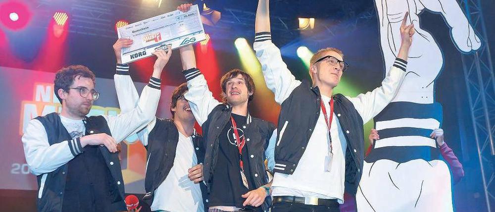 Die sächsische Band Kraftklub gewann den New Music Award. Foto: Davids