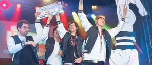 Die sächsische Band Kraftklub gewann den New Music Award. Foto: Davids