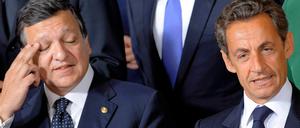 Jose Manuel Barroso und Nicolas Sarkozy sind nicht gut aufeinander zu sprechen.