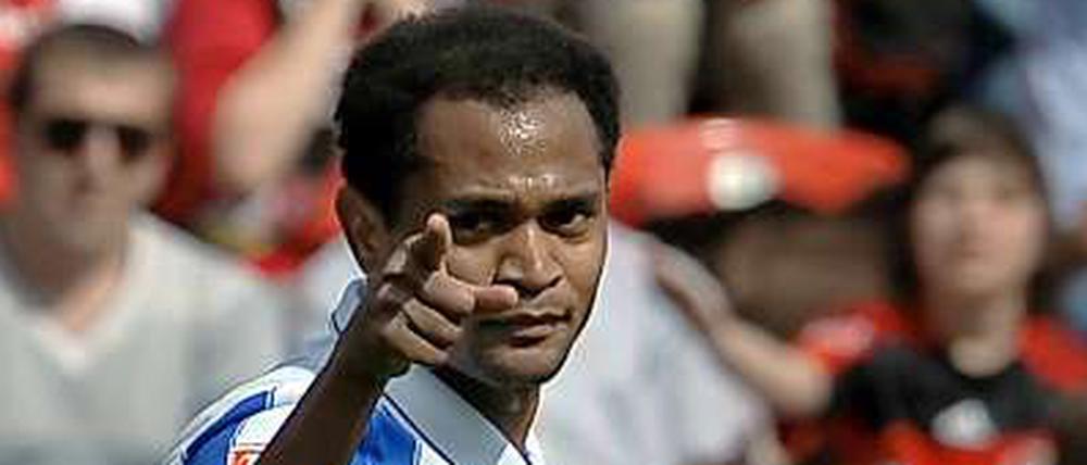 Der Brasilianer Raffael spiegelt wie kein Zweiter Herthas Anpassungsprobleme in der Zweiten Liga wieder.