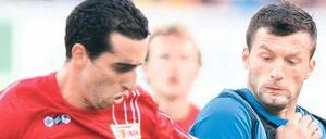 Selten Sieger. Unions Ahmed Madouni (l.) ist momentan wie seine Mannschaftskollegen nicht in Bestform.