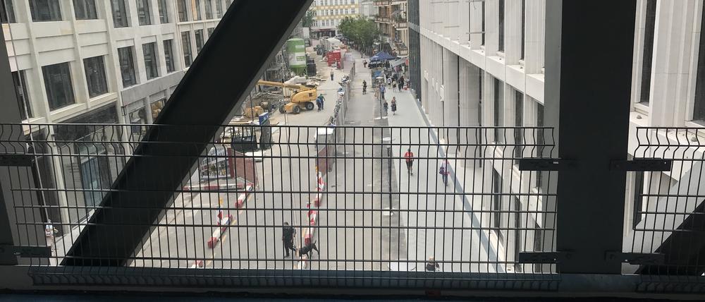 Blick in die Fußgängerzone.