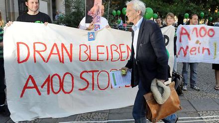 Schon die rot-grünen Koalitionsverhandlungen waren am Thema A-100-Ausbau gescheitert.