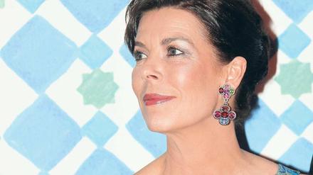 Die öffentliche Prinzessin. Caroline von Monaco, hier beim diesjährigen Rosenball in Monte Carlo, kennt wenig Privatheit. Foto: AFP