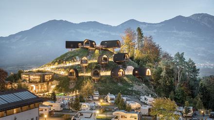 Glamping der besonderen Art: Chalets in Vorarlberg.