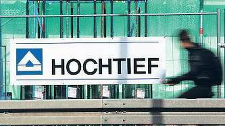 Geschrumpft. Von den zehn größten deutschen Baukonzernen des Jahres 1990 sind heute nur noch Hochtief in Essen und Bilfinger Berger in Mannheim übrig. Foto: dpa