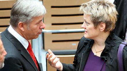 Klaus Wowereit und Renate Künast.