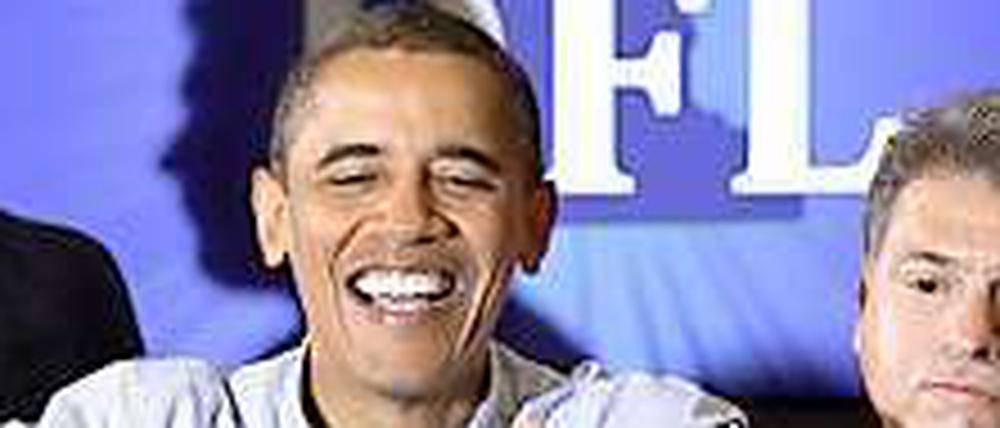 Barack Obama bei einer Wahlkampfveranstaltung.