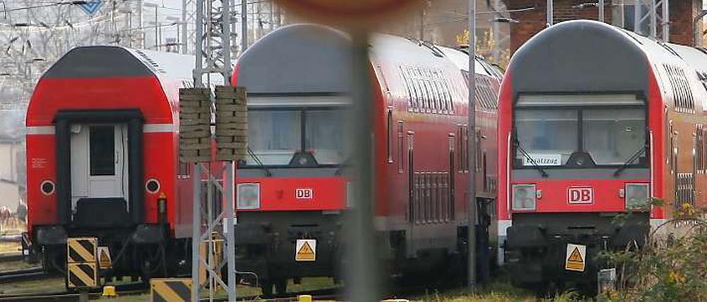 Am Dienstag soll bei der Bahn gestreikt werden. 