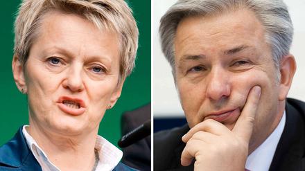 Politisch ähnlich, klassisch rot-grün, aber bald knallharte Konkurrenten um den Posten des Bürgermeisters: Renate Künast und Klaus Wowereit. Und dabei war doch mal alles so harmonisch...