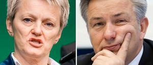 Politisch ähnlich, klassisch rot-grün, aber bald knallharte Konkurrenten um den Posten des Bürgermeisters: Renate Künast und Klaus Wowereit. Und dabei war doch mal alles so harmonisch... 