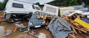  Prüm/Eifel Themenfoto: Naturkatastrophe, Hochwasser, Rheinland-Pfalz, Prüm,