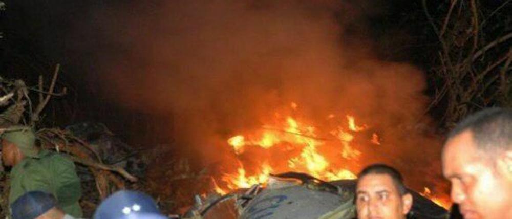 Die abgestürzte Maschine in Kuba.