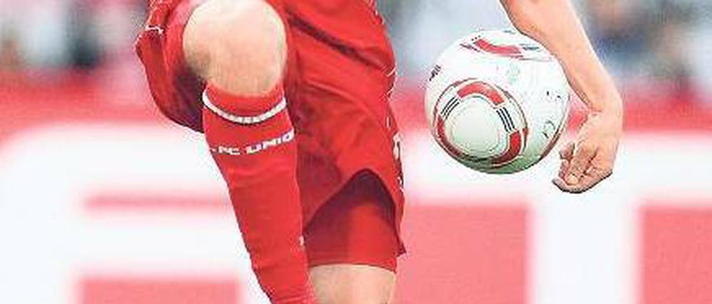 Festgespielt. Christoph Menz gehört inzwischen zum Unioner Stamm. Foto: Ottke