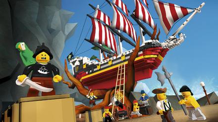 Mit Pixelpapagei: Piraten in "Lego Universe"