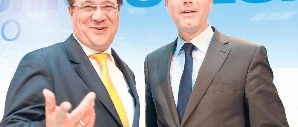Gegner im Land. Armin Laschet (links) und Norbert Röttgen. Foto: dpa