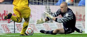 Hertha-Torwart Maikel Aerts könnte weiter ausfallen, eine Entscheidung fällt erst beim Abschlusstraining am Samstag.