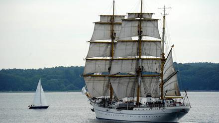 Das Segelschulschiff "Gorch Fock".