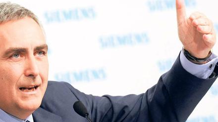 „Ein ganz normales Unternehmen“ sei Siemens jetzt, sagt der Chef, Peter Löscher. Der Umbau des Konzerns ist abgeschlossen. Foto: ddp