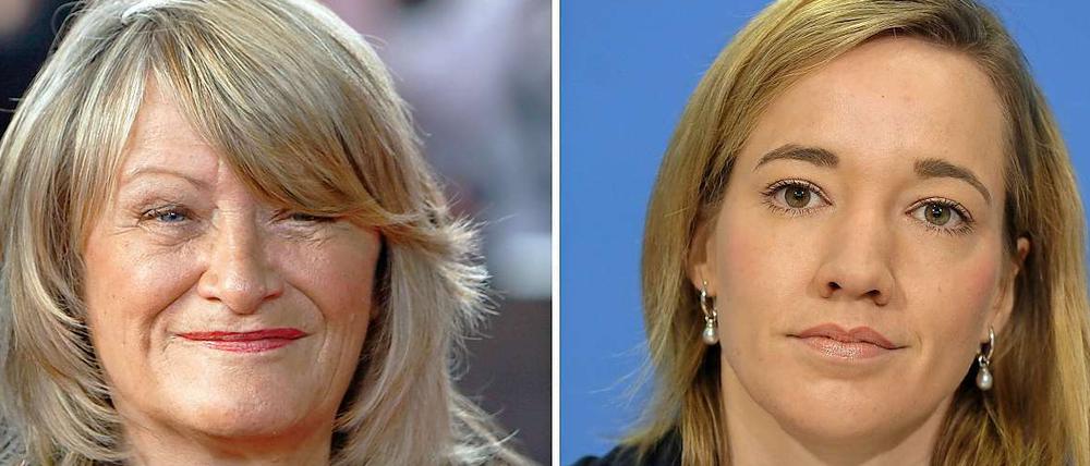 Streiten über Feminismus: Alice Schwarzer und Kristina Schröder.