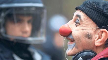 Der Protest hat viele Gesichter. Foto: dpa