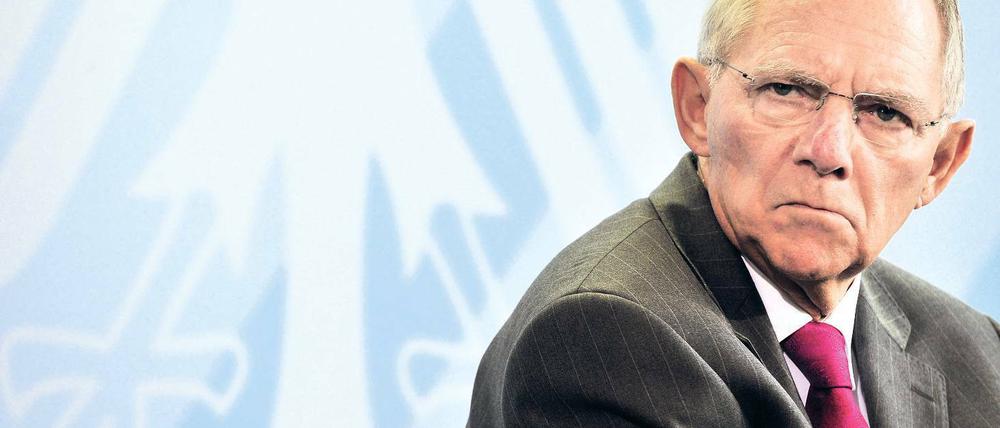 Finanzminister Wolfgang Schäuble.
